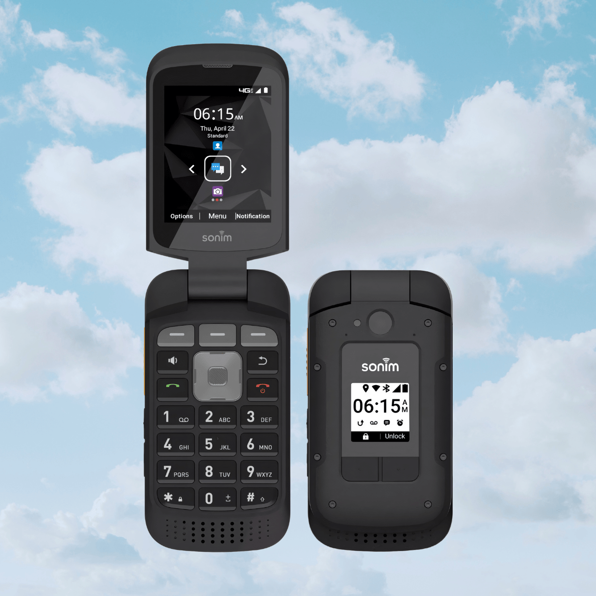Sonim XP3 Plus XP3900 4G - Unlocked - Rugged Android 11 Flip Smartphone - Y2KPHONES