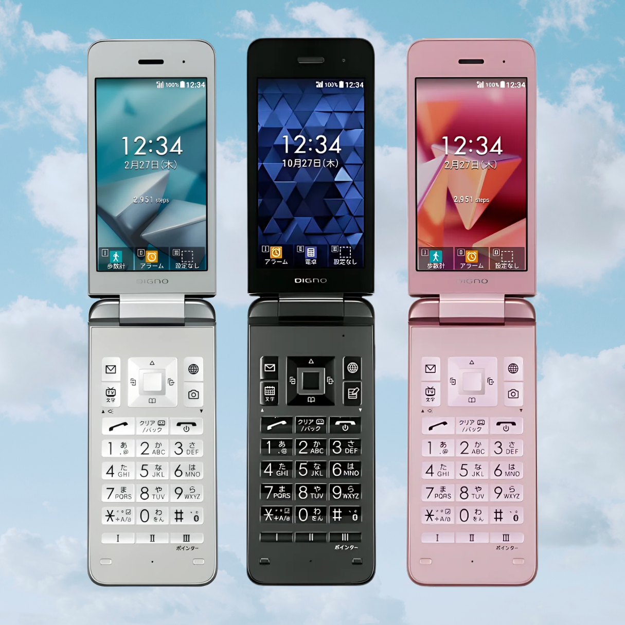 Kyocera Digno Keitai 3 902KC/903KC - Unlocked - Android 8 Keitai Flip Phone