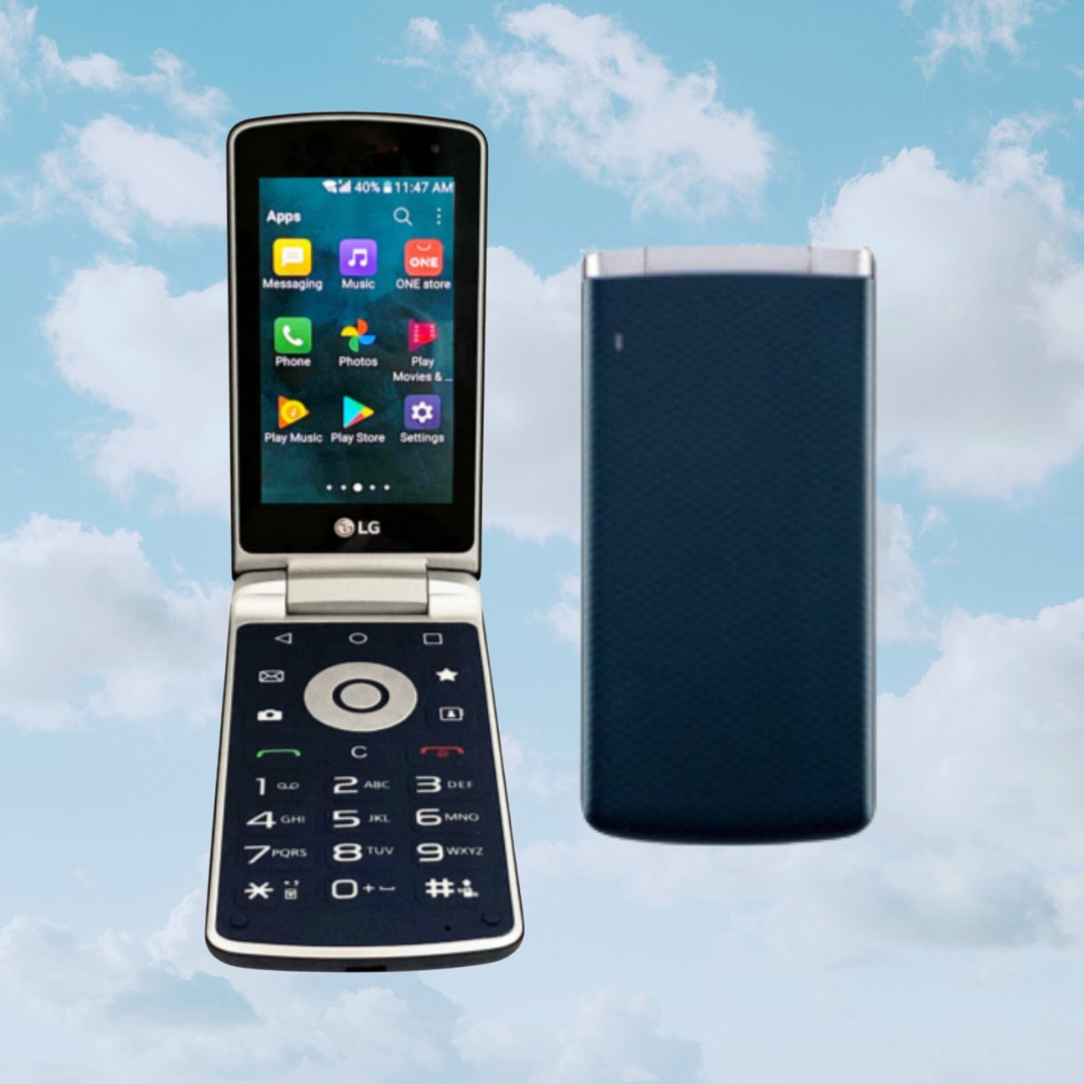 Floder Phone LG Smart Folder X100S | Android Flip Phone & Smartphone – Y2KPHONES