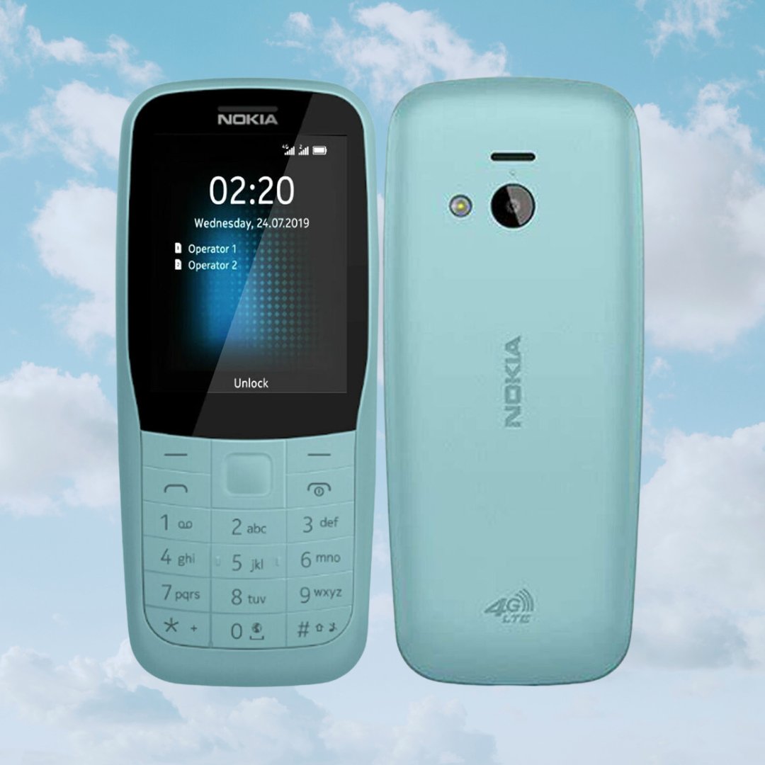 Nokia 220 4G - Unlocked - 4G Feature Phone (With Facebook & Web Browser) - Y2K PHONES