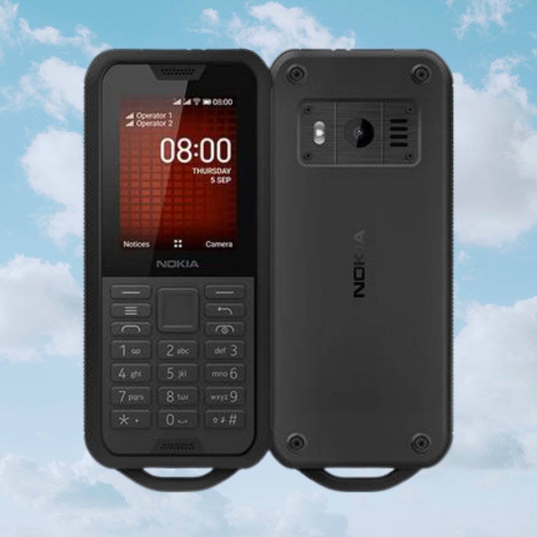 Nokia 800 Tough - Unlocked - Indestructable 4G Feature Phone (With WhatsApp & FB) - Y2K PHONES